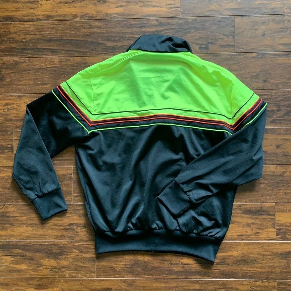 🚨Legit Old School throwback NEON zip up track jacket Adidas Alert 🚨 - Picture 2 of 4